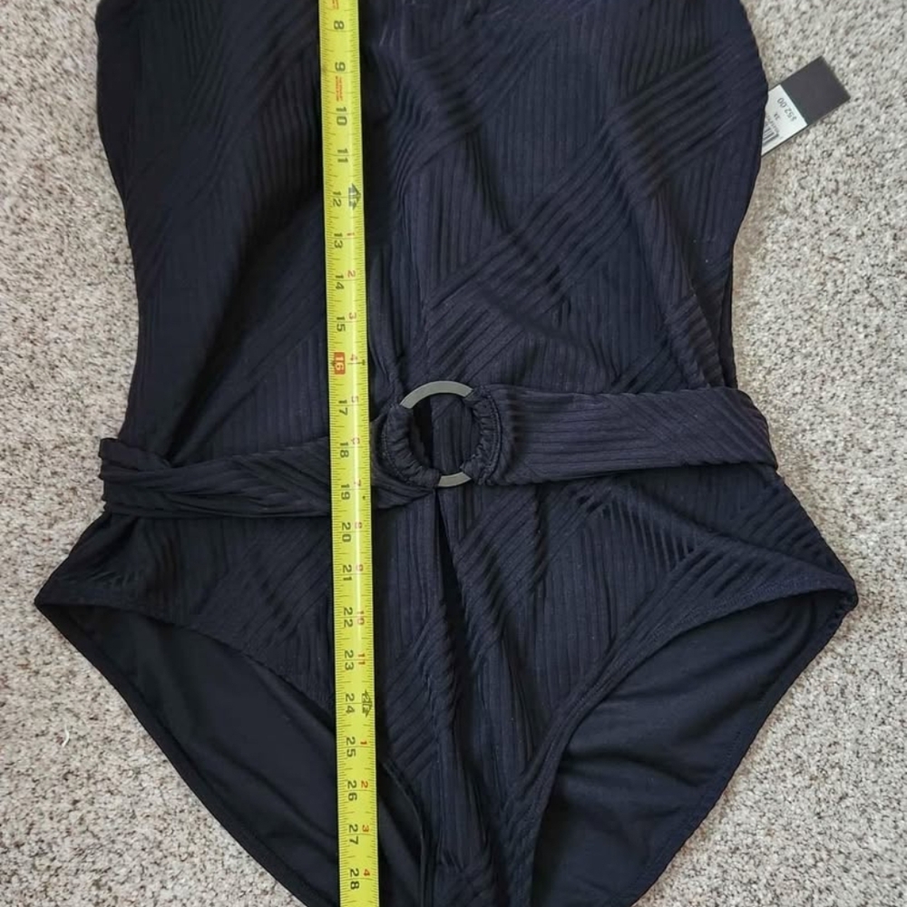Black Belted Swimsuit